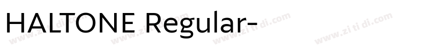 HALTONE Regular字体转换